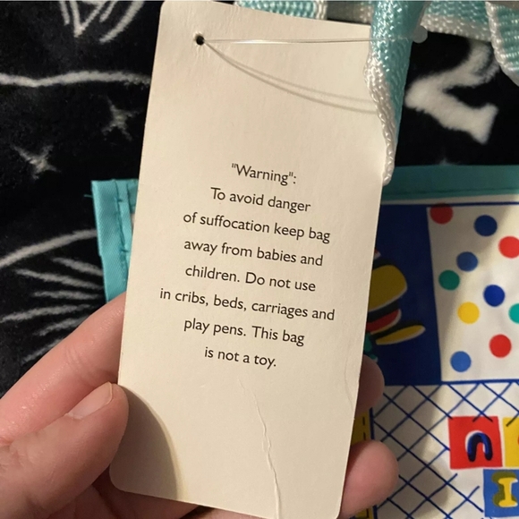 Vintage Baby King NWT Printed Vinyl Diaper Bag Waterproof BK1687 10”x7” - Picture 5 of 6